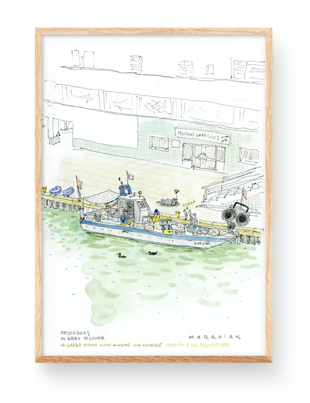 painting grau de gandia original illustration at auction