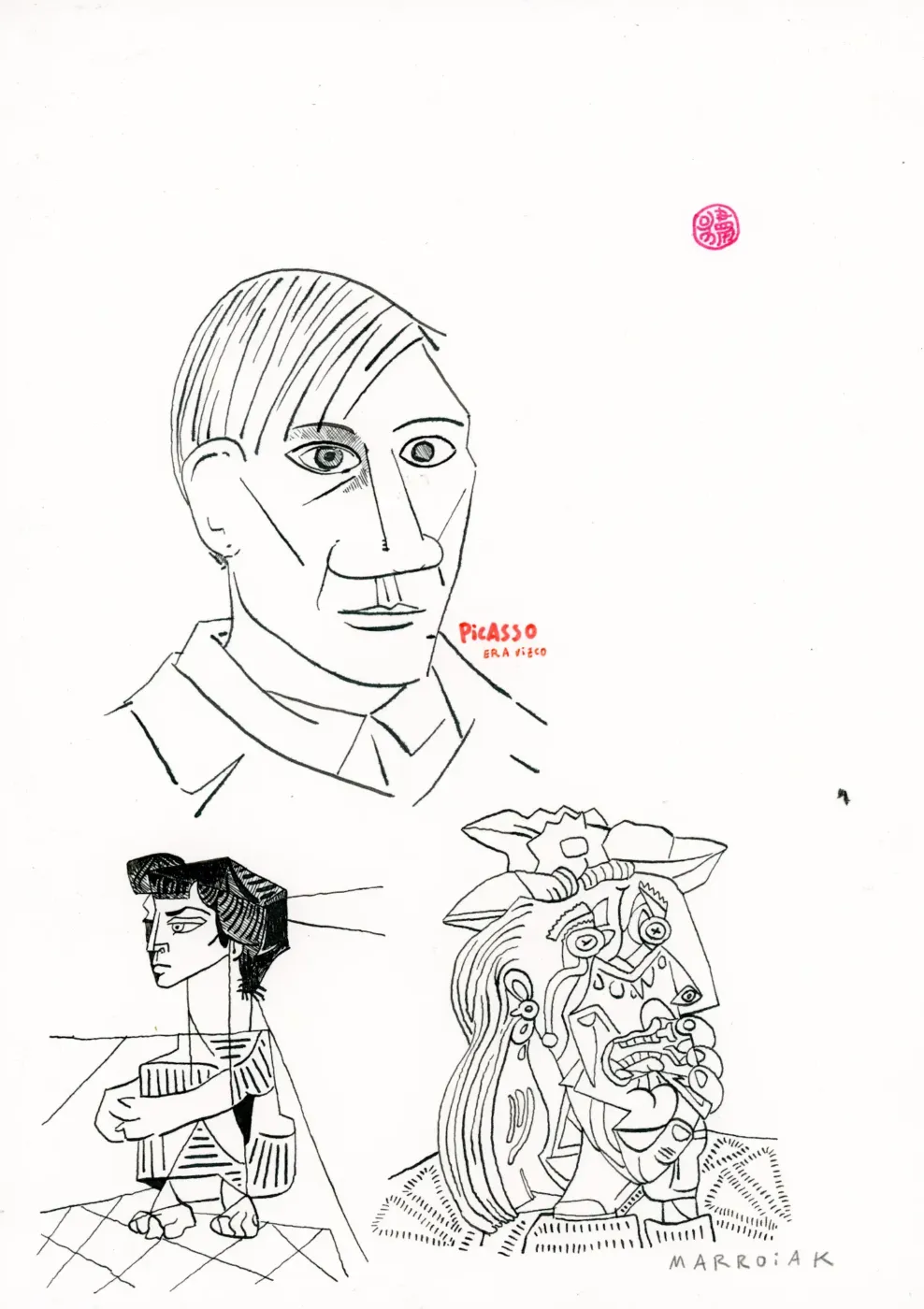 Subasta dibujo original de Pablo Picasso
