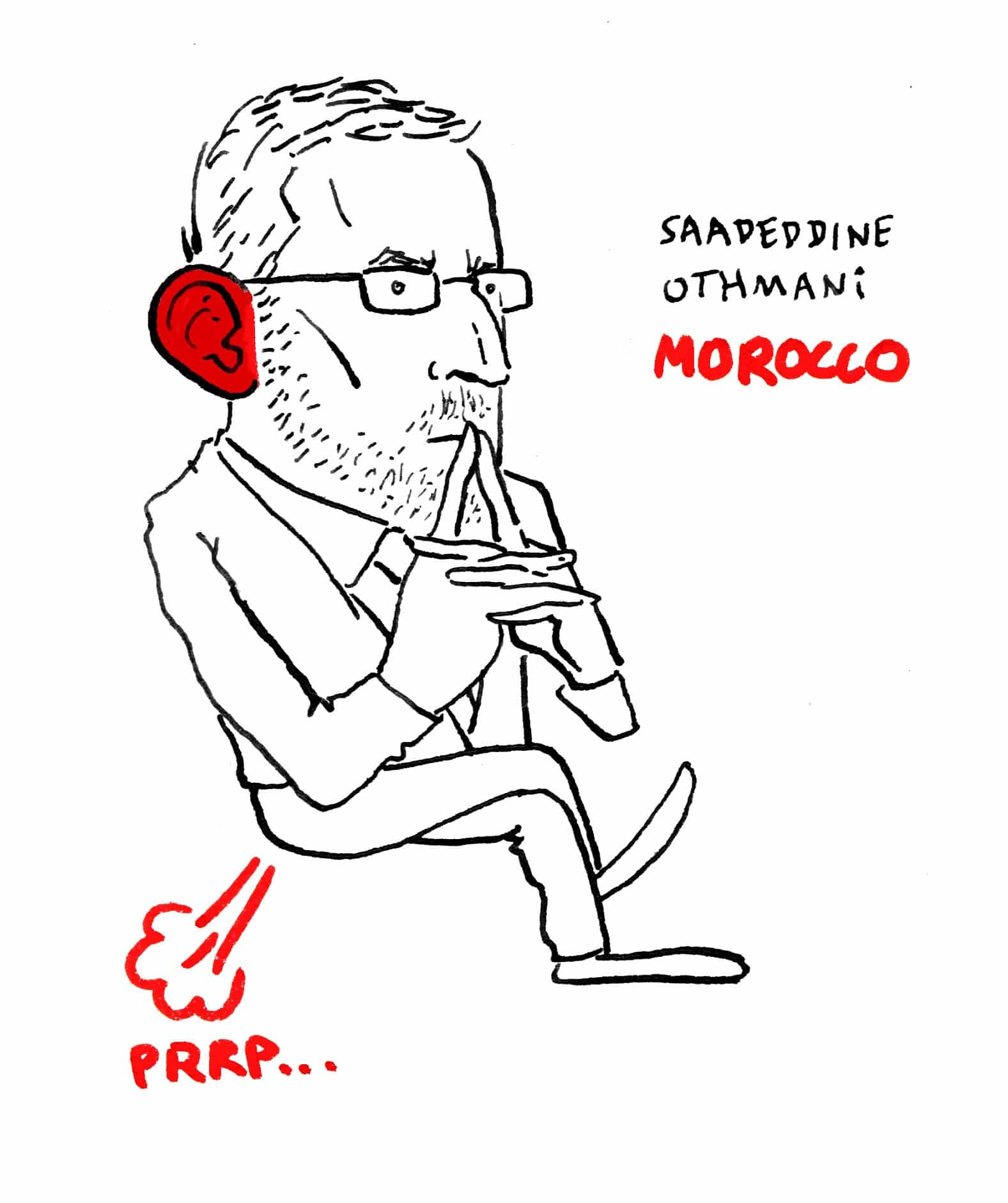 Retrato caricatura dibujado